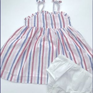 Baby Gap 18-24 Month lined sundress and bloomers.